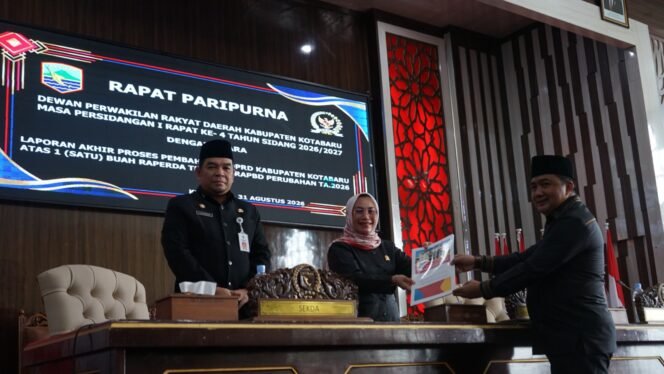 
 DPRD Kotabaru Setujui Raperda Perubahan APBD 2026 Menjadi Perda