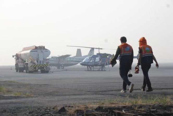 
 Tiga Helikopter Water Bombing Perkuat Pengendalian Karhutla Kalsel