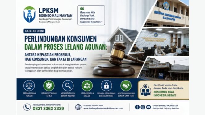 
 Perlindungan Konsumen dalam Proses Lelang Agunan: Antara Kepastian Prosedur, Hak Konsumen, dan Fakta di Lapangan
