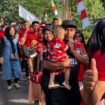 Semarak peringatan HUT ke-81 Kemerdekaan Republik Indonesia di Desa Lokpaikat, Kabupaten Tapin.