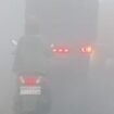 Kabut asap di jalur Tanah Laut-Banjarbaru, Rabu (19/8/2026) pagi. Foto: Hadi Ricek.ID