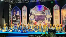 Festival Maulid Habsyi, salah satu ajang yang rutin digelar untuk mewadahi dan mengembangkan bakat para remaja, khususnya grup-grup Maulid yang ada di Kabupaten Banjar. Foto Dok 2023.