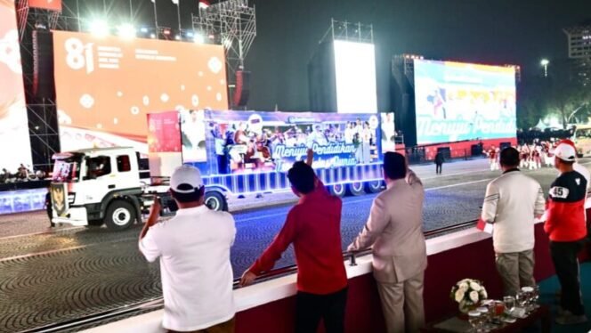 
 Malam HUT ke-81 Kemerdekaan RI Dimeriahkan Karnaval Bersatu Harmoni Nusantara