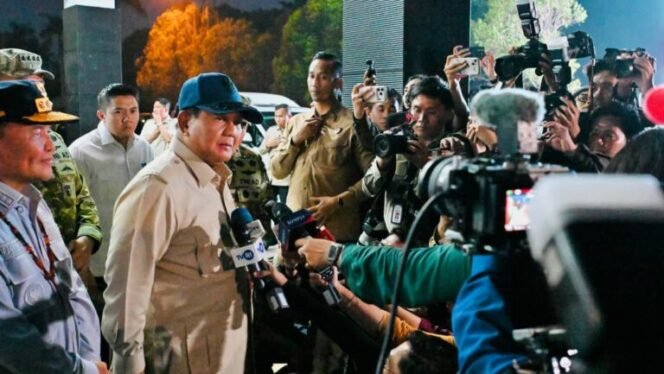 
 Terus Penuhi Kebutuhan Penanganan, Presiden Prabowo Optimis Karhutla Segera Terkendali