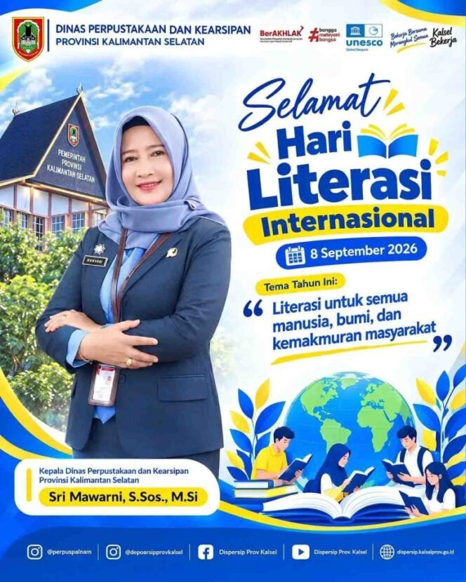 
 Dispersip Kalsel Dorong Budaya Membaca & Berpikir Kritis dalam Peringatan Hari Literasi Internasional 2026