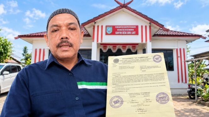 
 Surat Permintaan Sumbangan Mengatasnamakan Pesantren At-Tarbiyah Beredar, Pemdes Jaruju Laut Beri Klarifikasi