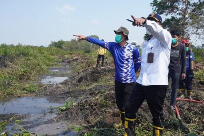 
 Tinjau Karhutla di Sungai Sipai, Bupati Banjar Pastikan Penanganan Optimal
