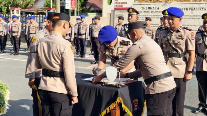
 Empat Jabatan Berganti, Kapolres Kotabaru Tekankan Pengabdian & Integritas