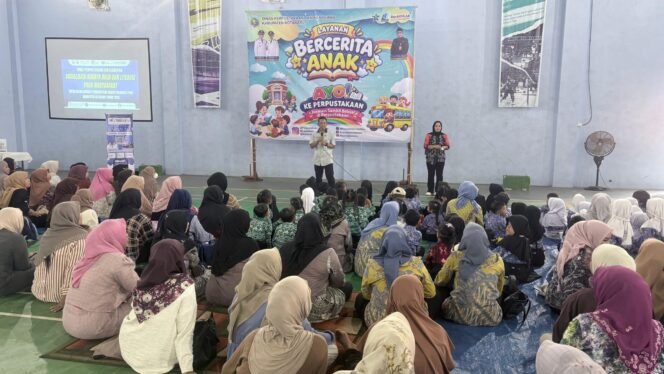 
 Bangun Budaya Baca Sejak Dini, Dispersip Kotabaru Gelar Story Telling Bersama PT Arutmin