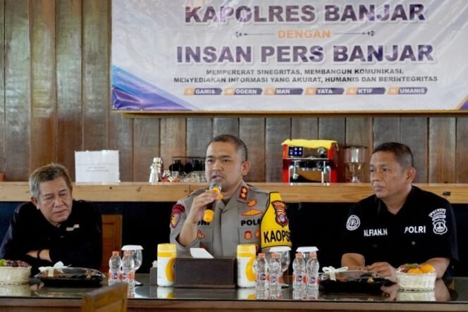 
 Pertemuan Perdana, Kapolres Banjar Ajak Insan Pers Perkuat Komunikasi & Sinergi