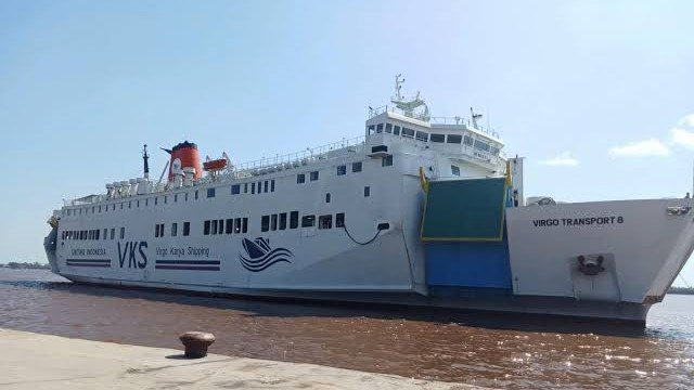 Kapal Virgo Transport 8 Surabaya - Banjarmasin. (Foto : Istimewa)