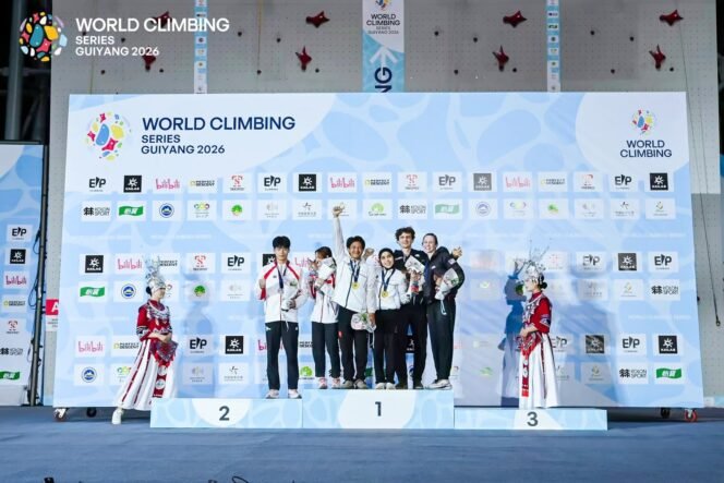 
 Tim Panjat Tebing Indonesia Raih 2 Emas di World Climbing Series Guiyang 2026