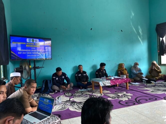 
 Musrenbang Desa 2027, Tambak Baru Ilir Fokus Infrastruktur Pertanian & Lingkungan