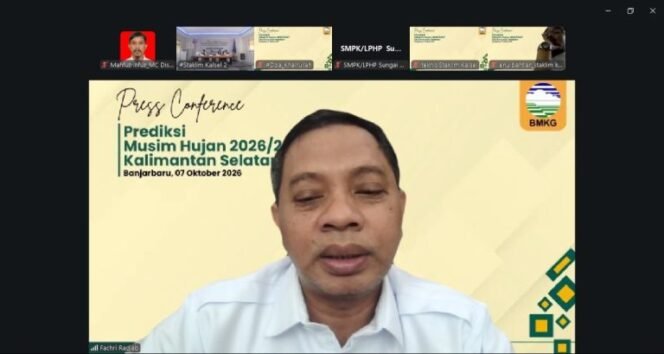 
 Ingatkan Musim Hujan Kalsel 2026/2027 Mundur, BMKG Minta Masyarakat Waspadai Banjir & Longsor