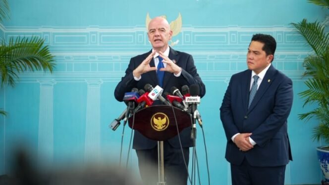 
 Puji Kemajuan Sepak Bola Indonesia, Infantino Sebut Peluang Gelar Event FIFA Makin Terbuka