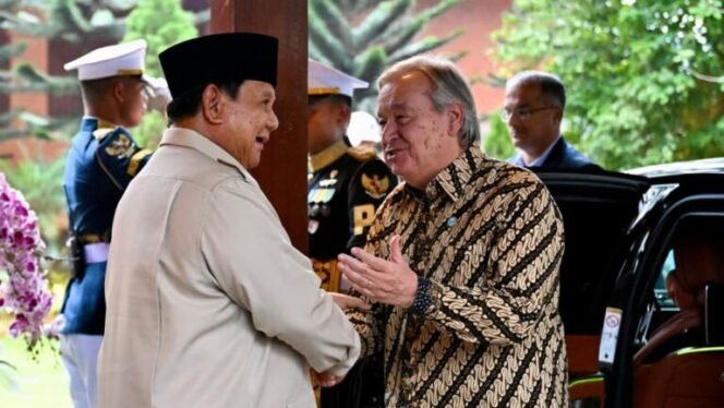 
 Presiden Prabowo Sambut Kunjungan Sekjen PBB António Guterres di Indonesia