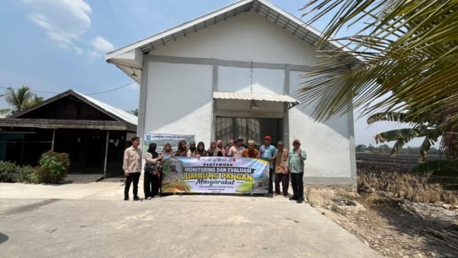 
 DKPP Banjar Monitoring & Evaluasi Lumbung Pangan di Desa Keladan Baru